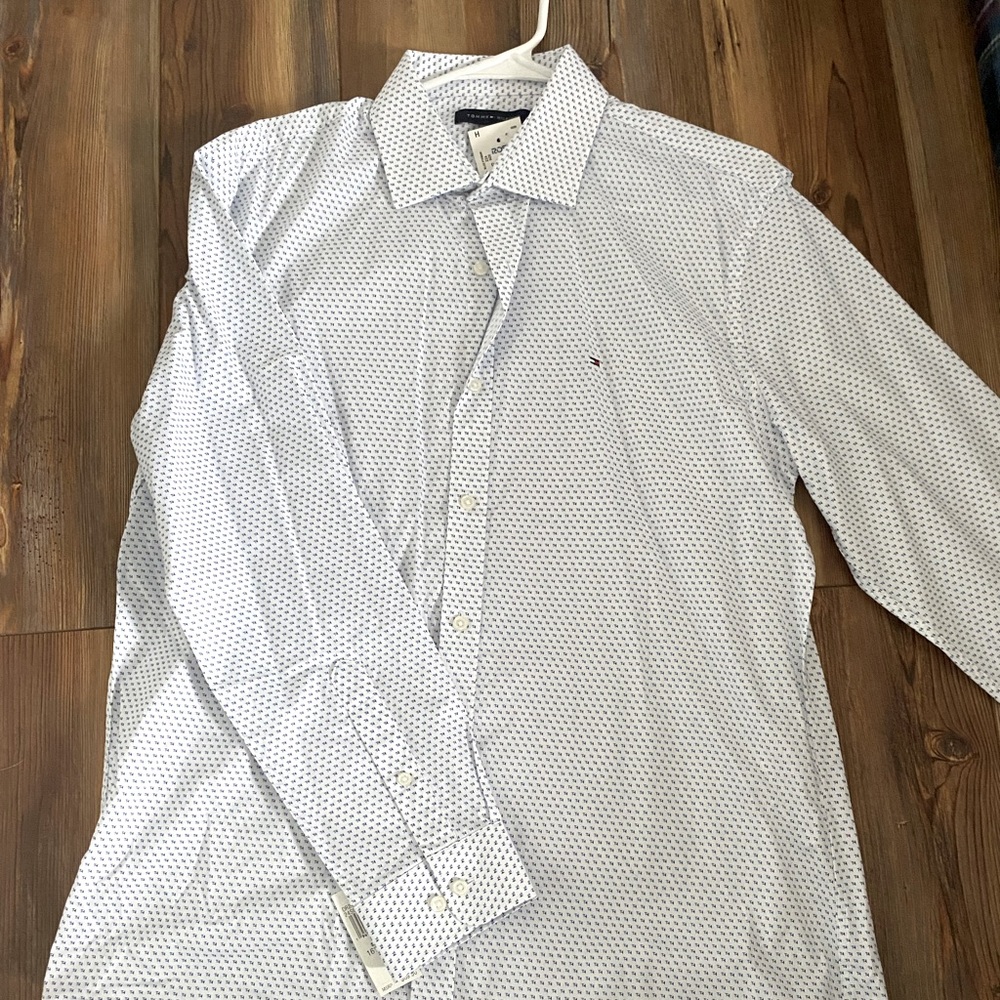 Tommy Hilfiger Long Sleeve Slim Fit 16 1/2 32-33 NWT